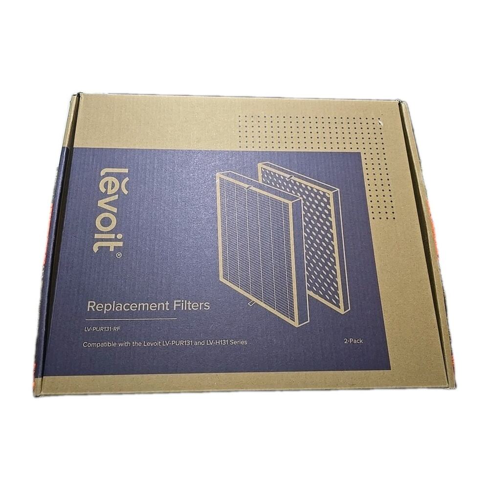 Levoit LV-PUR131-RF Replacement Filter 2-Pack True HEPA & Carbon LV-PUR131 LV-H1